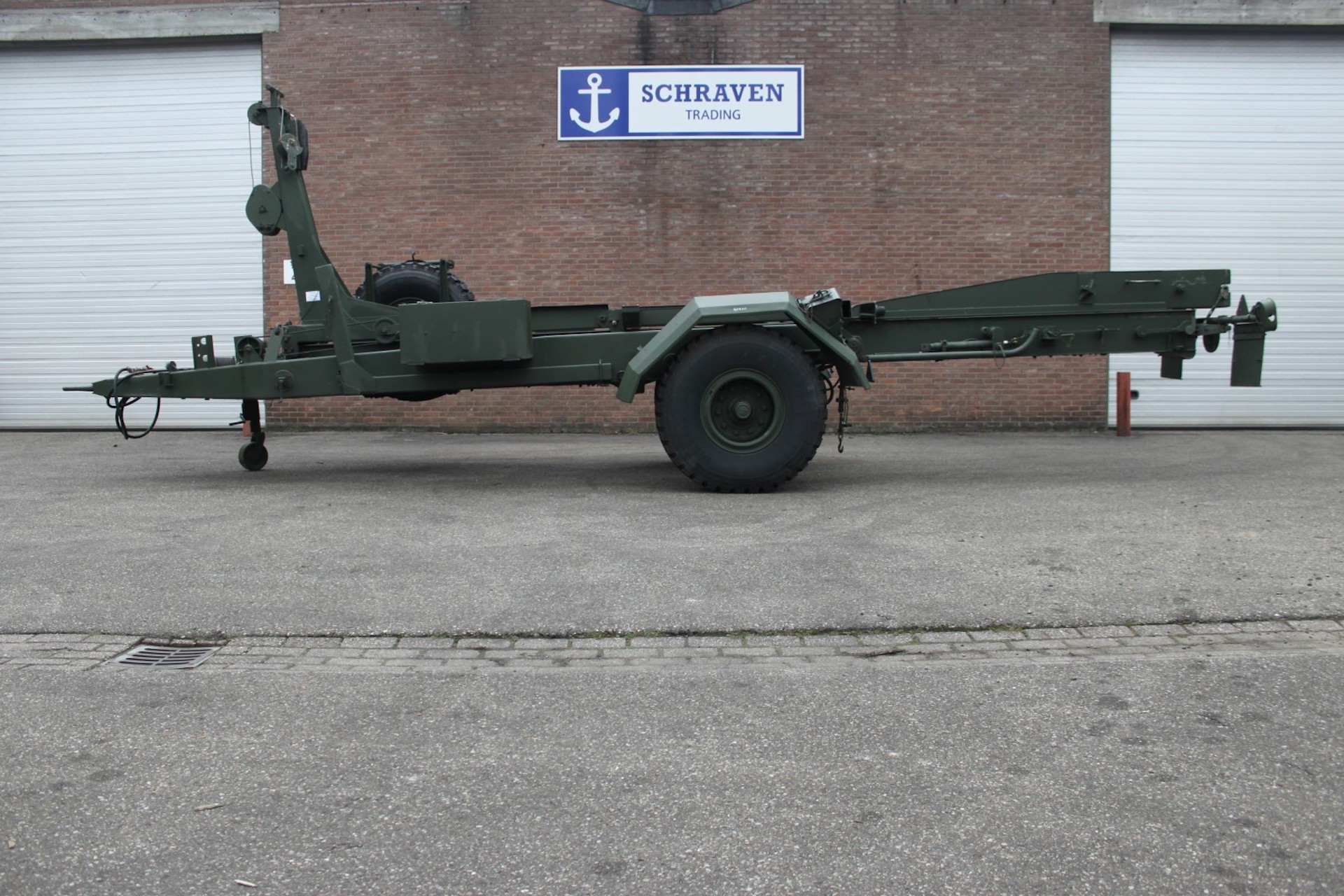 Aanhangwagen Werkboot Schottel M Boot Klein 1