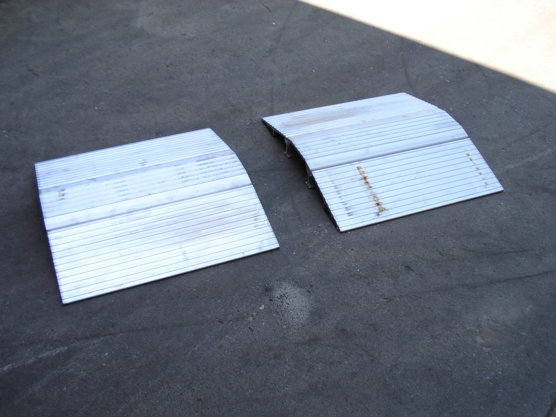 Oprijplaat Slangenbruggen Kabelgoten Aluminium 7