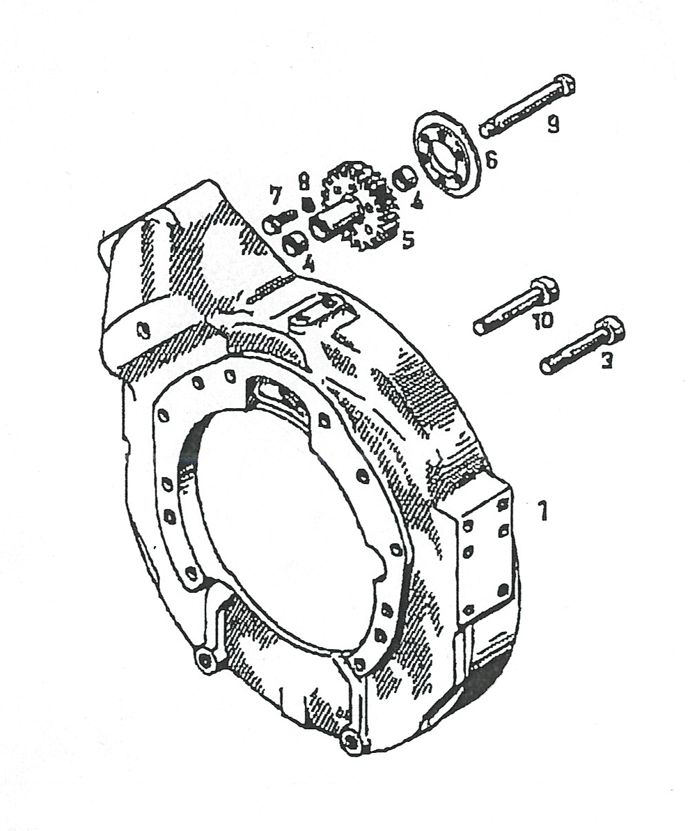 Schwungradgehaeuse Flywheel Housing Vliegwielhuis Werkboot Schottel M Boot Klein 1