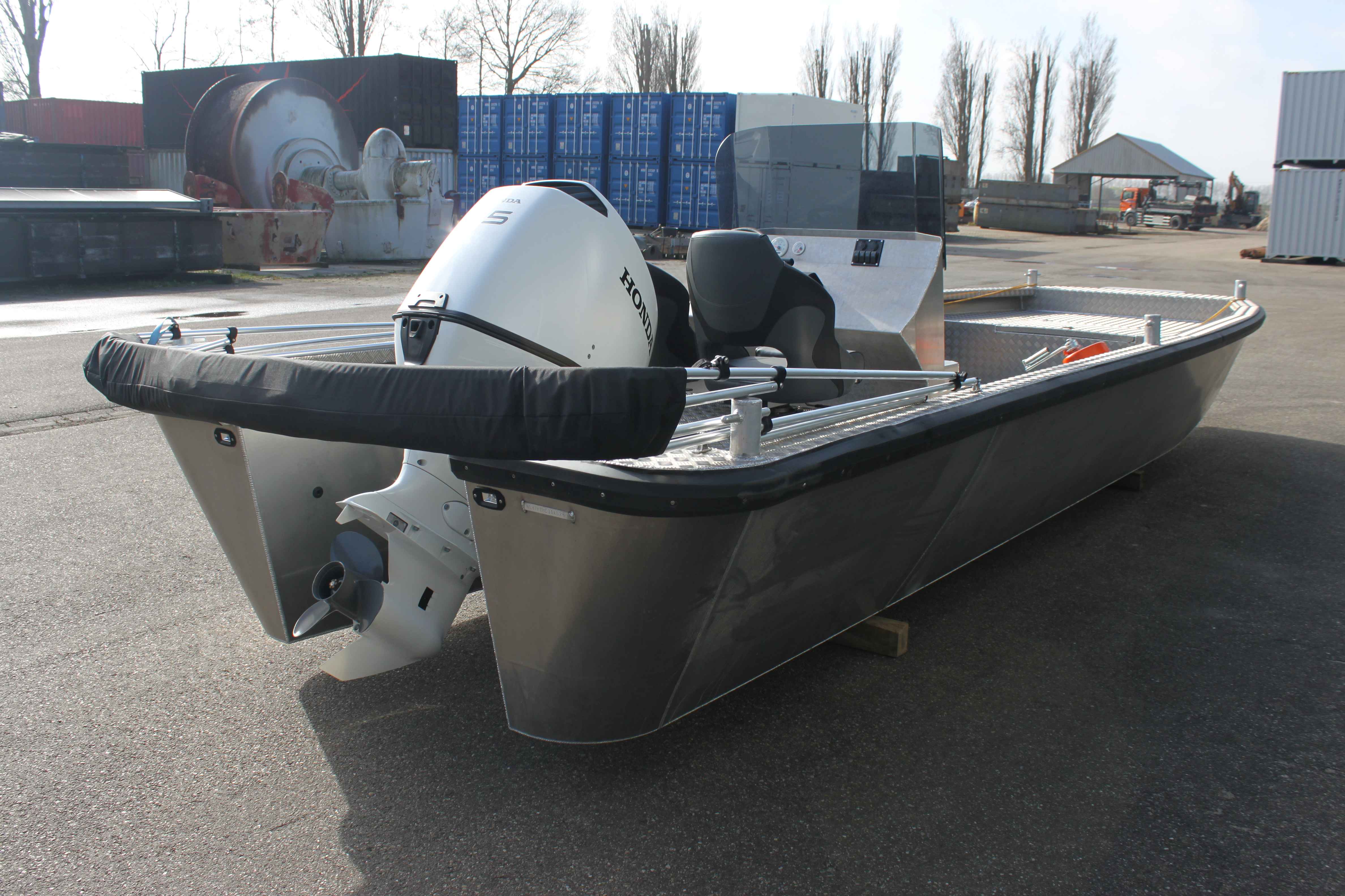 Aluminium Workboat 7,5 M Honda 115HP Aluminium Arbeitsboot (8)