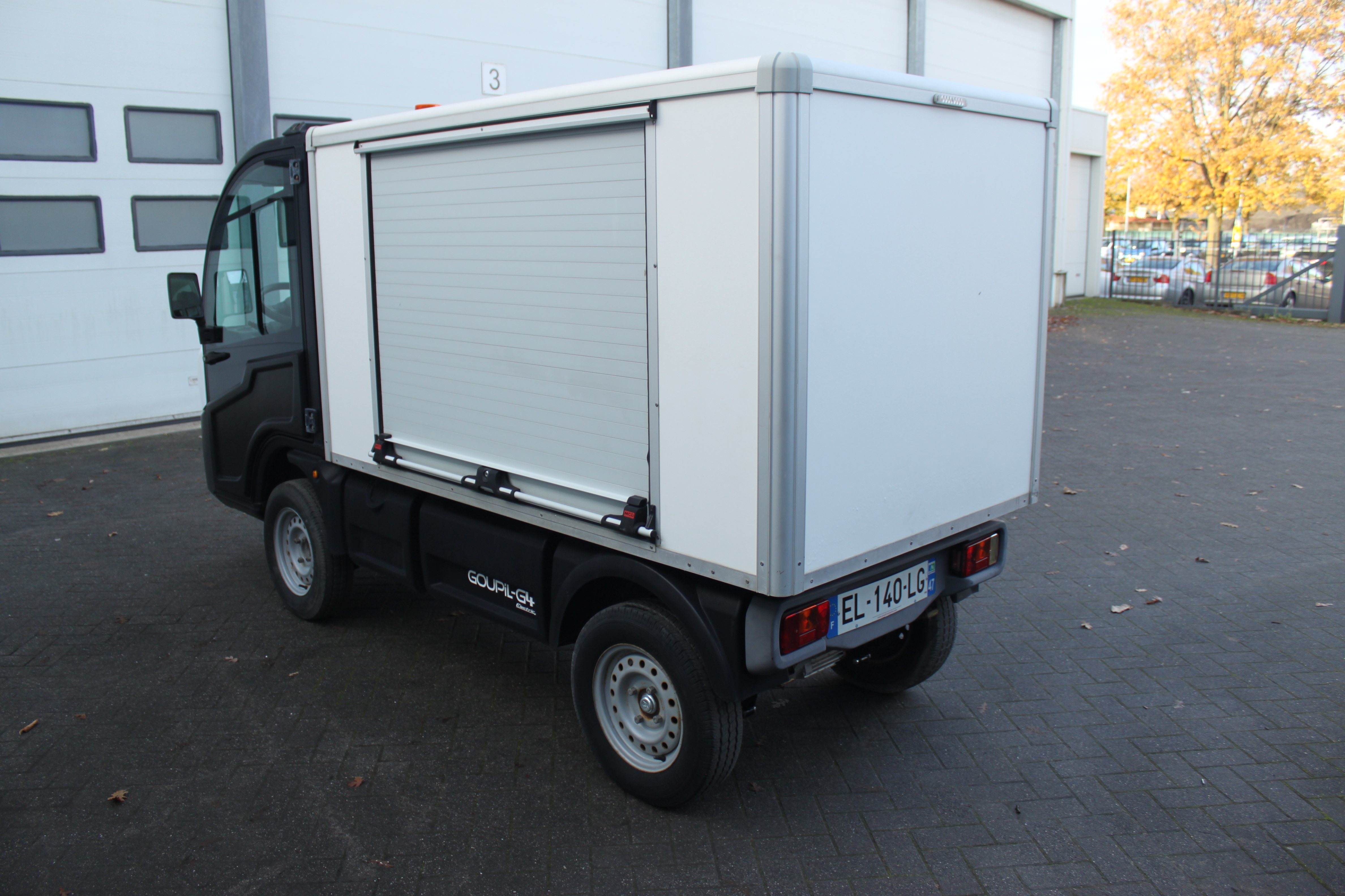 Goupil- picnic wagentje - gemeentewerk wagentje - plantsoendienst auto -Stadtauto - Elektrotransporter- Goupil Kipper Transportfahrzeug-IMG 2609