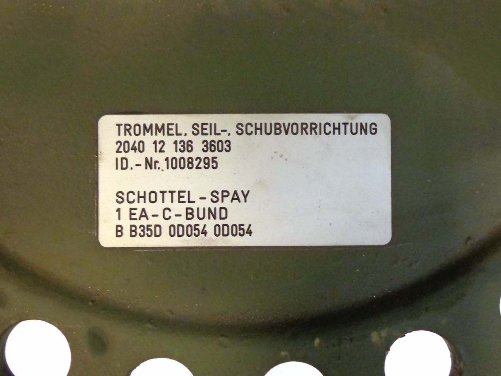 Liertrommel Seiltrommel Reel Schottel Werkboot M Boot Groot 5