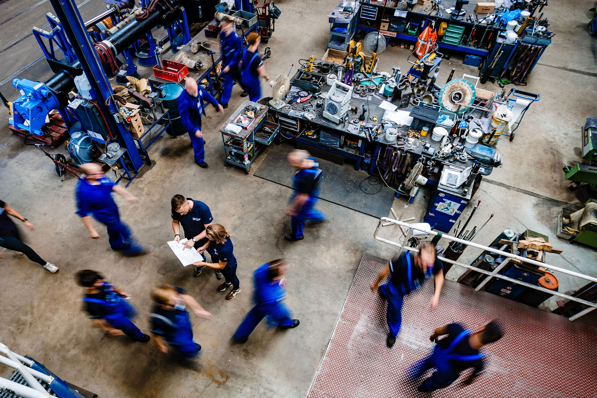 Werkplaats - Schottel werkstatt - Schottel workplace