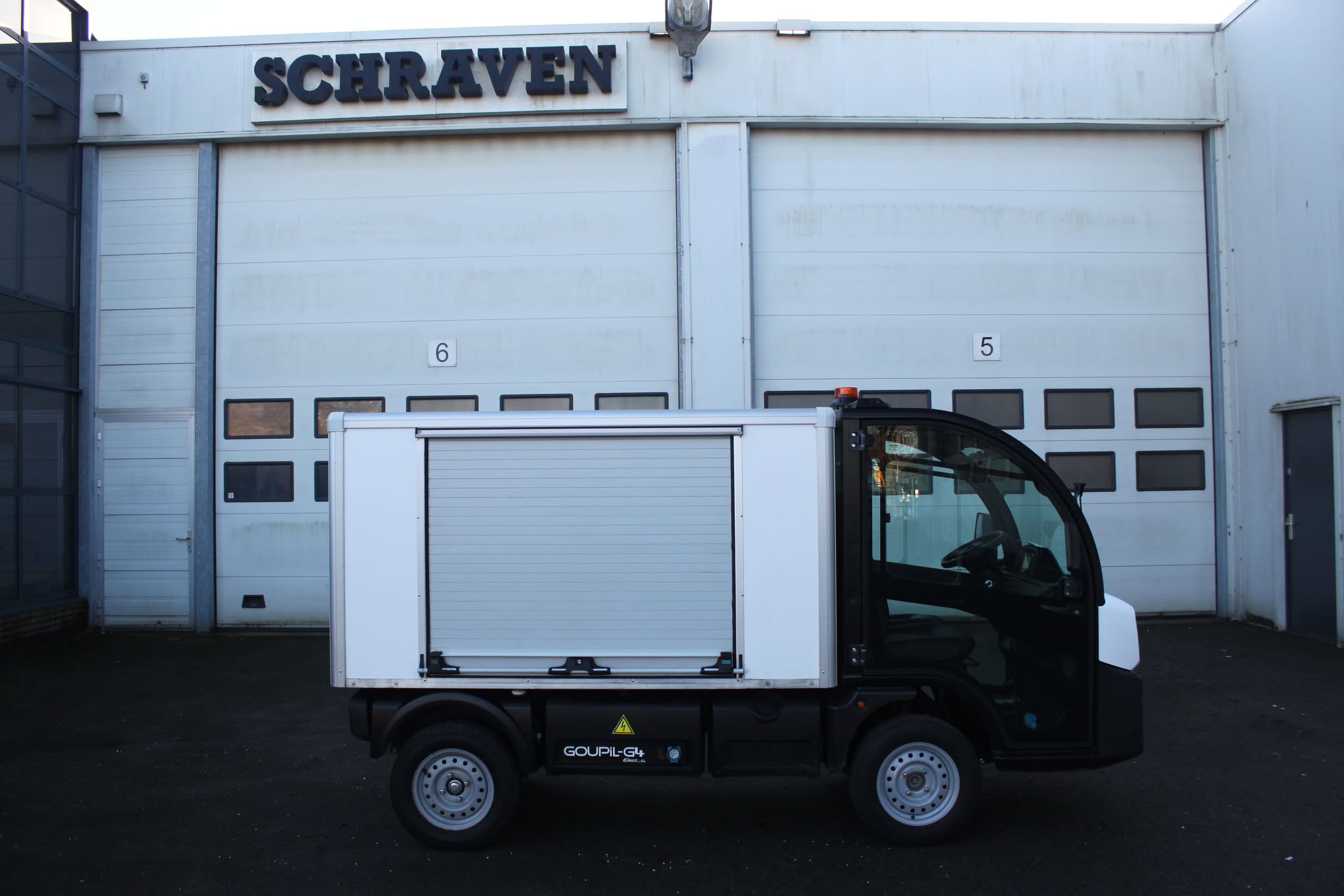 Goupil g4 - picnic wagentje - gemeentewerk wagentje - plantsoendienst auto -Stadtauto - Elektrotransporter- Goupil Kipper Transportfahrzeug- 1