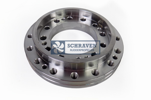 Wormwielflens-Schraven nr. 10140331-Worm wheel flange S130 - Schneckeflansch Schottel SRP130