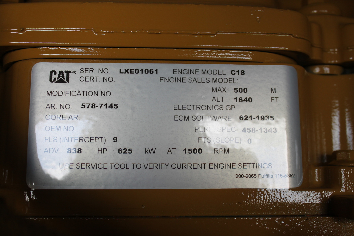 Aggregate - Caterpillar - 715 KVA