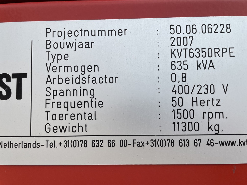 Stromaggregate - 635kva