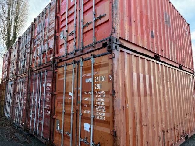 Gebruikte 20 Ft Containers Rood