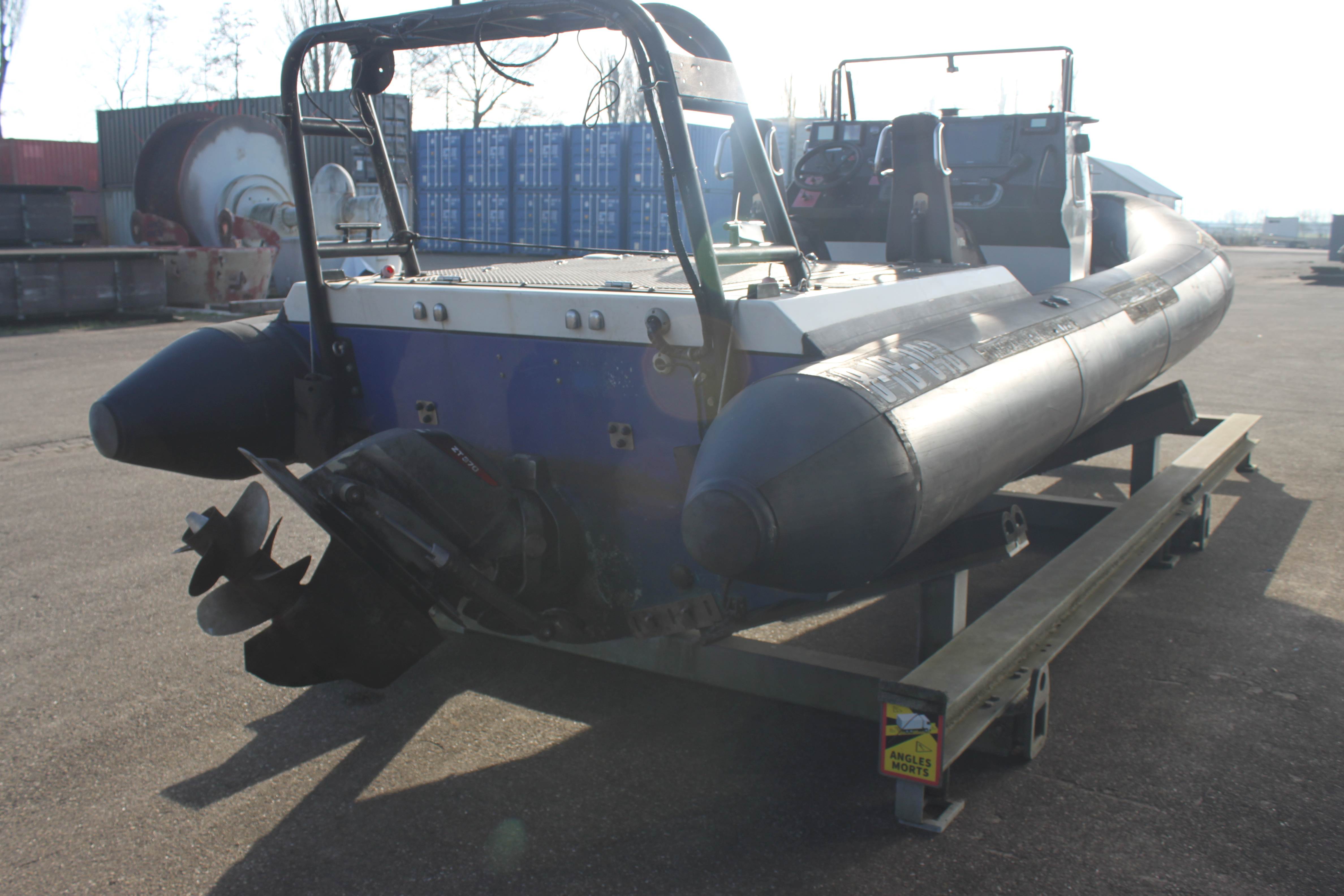 RIB Boat 7.2X2x5m Yanmar ZT370 EX Politieboot (5)